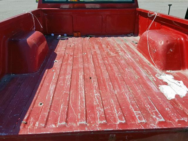 1GTCS14R1M8528319 - 1991 GMC SONOMA RED photo 6