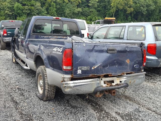 1FTSX31S82EC99278 - 2002 FORD F350 SRW S BLUE photo 3