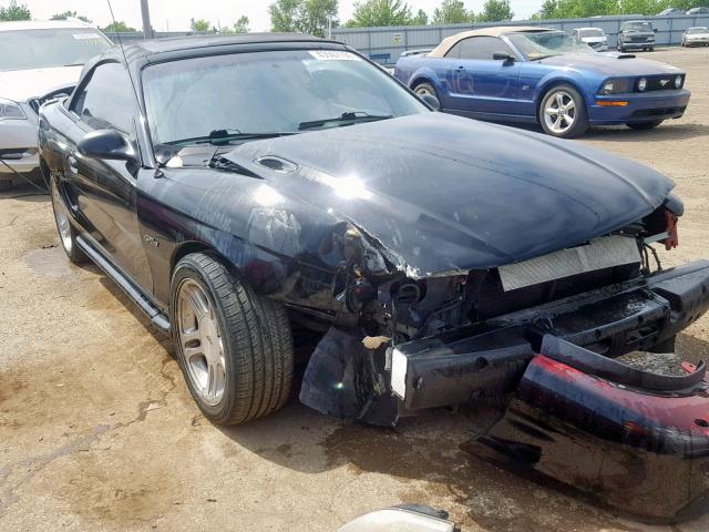 1FAFP45X3WF138582 - 1998 FORD MUSTANG GT BLACK photo 1