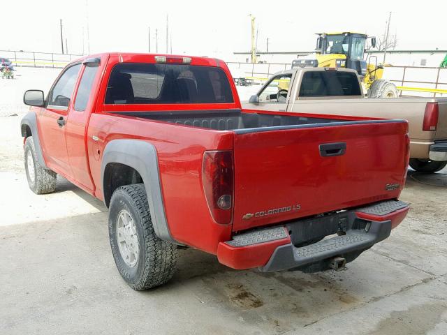 1GCDT299X88223553 - 2008 CHEVROLET COLORADO L RED photo 3