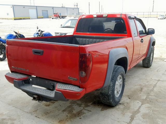 1GCDT299X88223553 - 2008 CHEVROLET COLORADO L RED photo 4