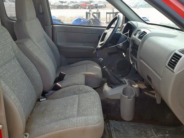 1GCDT299X88223553 - 2008 CHEVROLET COLORADO L RED photo 5