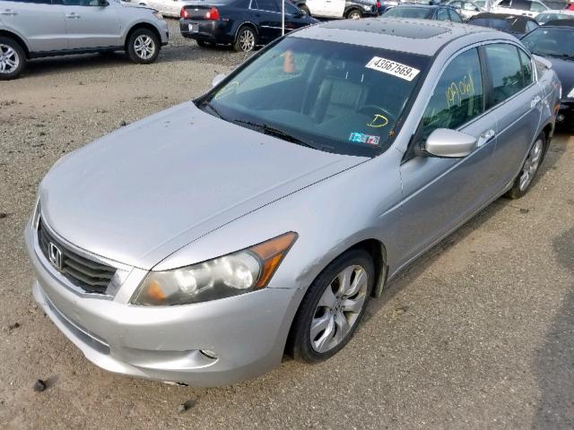 1HGCP36849A018839 - 2009 HONDA ACCORD EXL SILVER photo 2