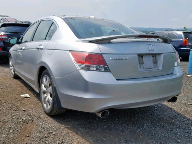 1HGCP36849A018839 - 2009 HONDA ACCORD EXL SILVER photo 3