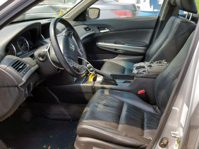 1HGCP36849A018839 - 2009 HONDA ACCORD EXL SILVER photo 5