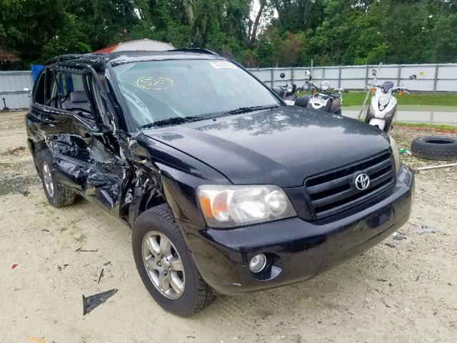 JTEDP21A850045934 - 2005 TOYOTA HIGHLANDER BLACK photo 1