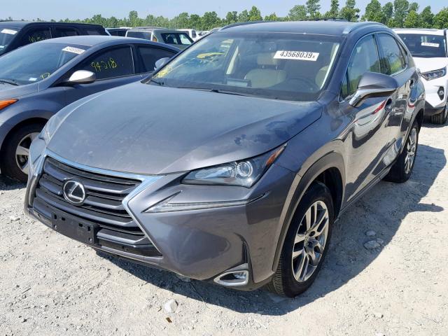 JTJYARBZ9G2034546 - 2016 LEXUS NX 200T GRAY photo 2