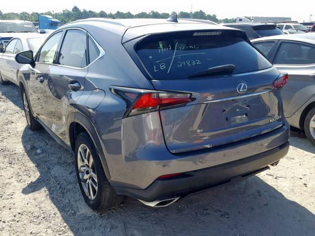 JTJYARBZ9G2034546 - 2016 LEXUS NX 200T GRAY photo 3