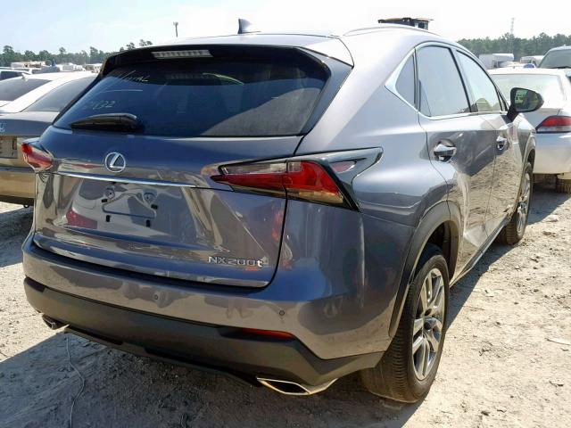 JTJYARBZ9G2034546 - 2016 LEXUS NX 200T GRAY photo 4