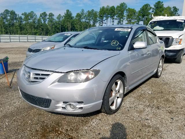 JM1BK323641125841 - 2004 MAZDA 3 S SILVER photo 2