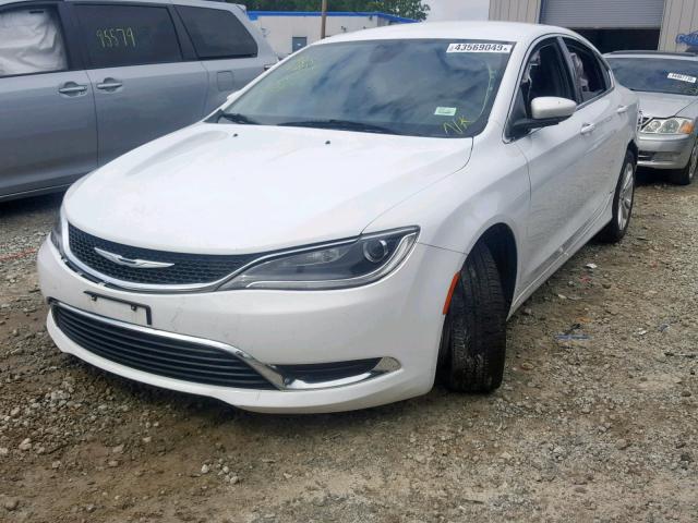 1C3CCCAB3FN572010 - 2015 CHRYSLER 200 LIMITE WHITE photo 2