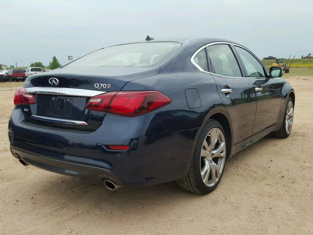 JN1BY1AR8HM770006 - 2017 INFINITI Q70 3.7 BLUE photo 4