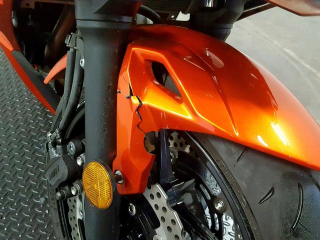 JKAEXEJ13HDA00534 - 2017 KAWASAKI EX650 J ORANGE photo 10