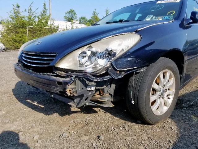 JTHBF30G930090032 - 2003 LEXUS ES 300 BLUE photo 9