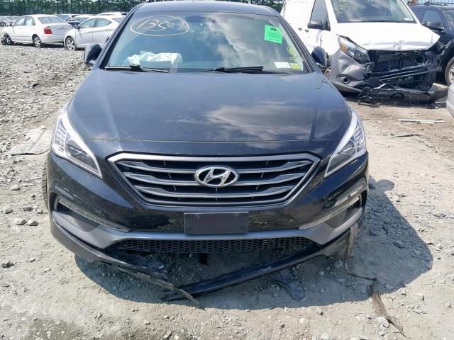 5NPE34AF8FH215371 - 2015 HYUNDAI SONATA SPO BLACK photo 9