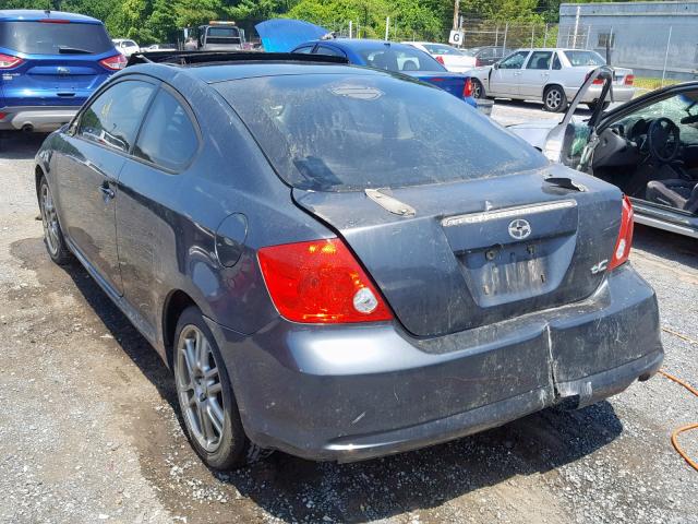 JTKDE177770164621 - 2007 TOYOTA SCION TC გრაფიტი ფოტო 3