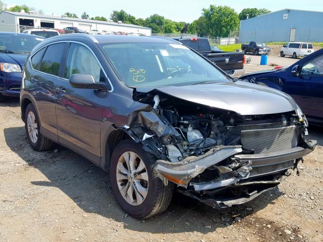 2HKRM4H77EH667954 - 2014 HONDA CR-V EXL GRAY photo 1