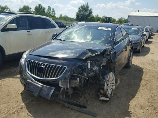 2G4GR5EK6C9110911 - 2012 BUICK REGAL BLACK photo 2