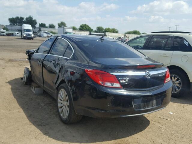 2G4GR5EK6C9110911 - 2012 BUICK REGAL BLACK photo 3