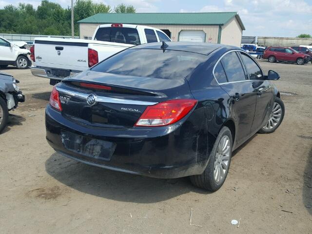 2G4GR5EK6C9110911 - 2012 BUICK REGAL BLACK photo 4