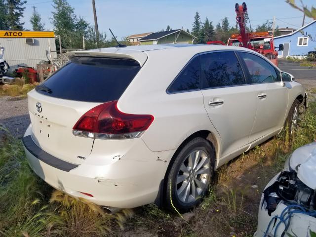 4T3BA3BB1DU039123 - 2013 TOYOTA VENZA LE WHITE photo 4