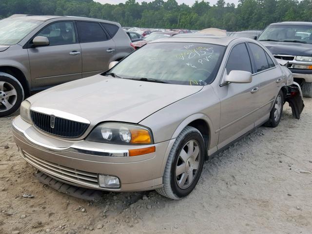 1LNHM87A32Y698155 - 2002 LINCOLN LS GOLD photo 2