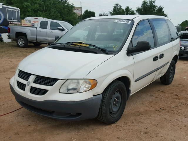 1D4GP21343B334929 - 2003 DODGE CARAVAN C/ WHITE photo 2