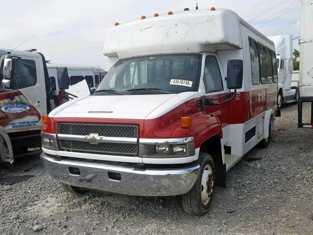 1GBE4V1979F409342 - 2009 CHEVROLET C4500 C4V0 WHITE photo 2