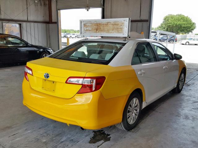 4T1BD1FK8CU024728 - 2012 TOYOTA CAMRY HYBR TWO TONE photo 4