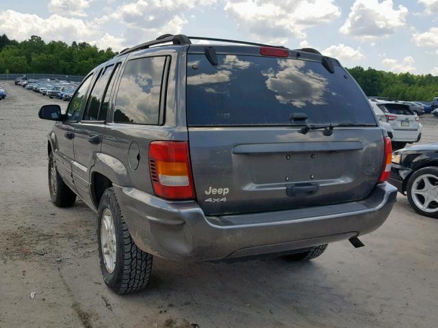 1J4GW48S74C153838 - 2004 JEEP GRAND CHER GRAY photo 3