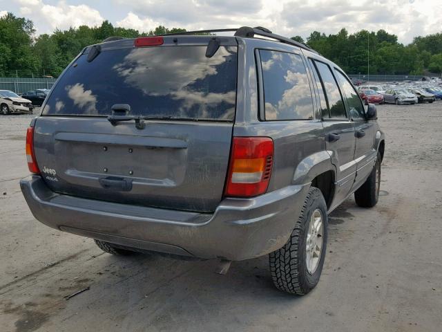 1J4GW48S74C153838 - 2004 JEEP GRAND CHER GRAY photo 4