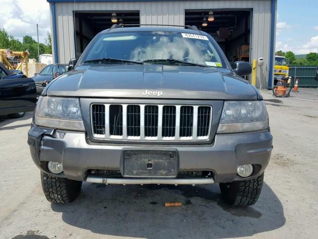 1J4GW48S74C153838 - 2004 JEEP GRAND CHER GRAY photo 9