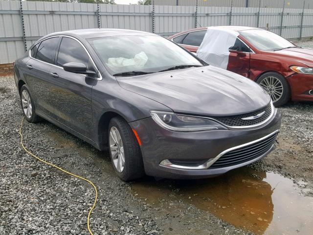 1C3CCCAB2FN612240 - 2015 CHRYSLER 200 LIMITE GRAY photo 1