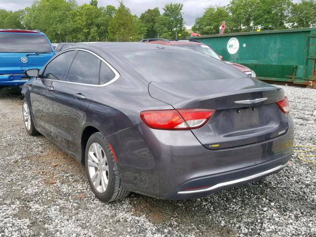 1C3CCCAB2FN612240 - 2015 CHRYSLER 200 LIMITE GRAY photo 3