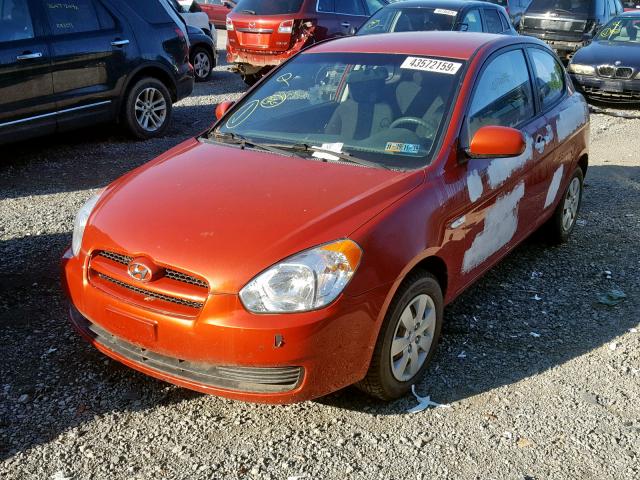 KMHCM3AC0BU190854 - 2011 HYUNDAI ACCENT GL RED photo 2