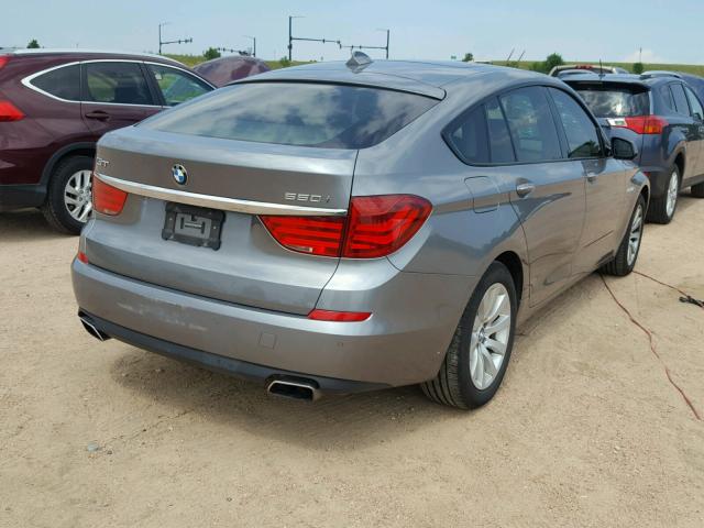 WBASP4C51AC341164 - 2010 BMW 550 XIGT SILVER photo 4