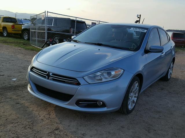 1C3CDFCA6DD179298 - 2013 DODGE DART LIMIT BLUE photo 2