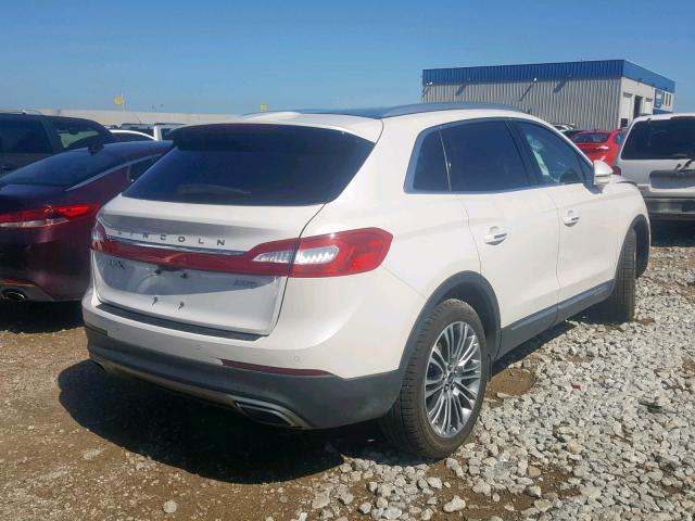 2LMTJ8LR9GBL53915 - 2016 LINCOLN MKX RESERV WHITE photo 4