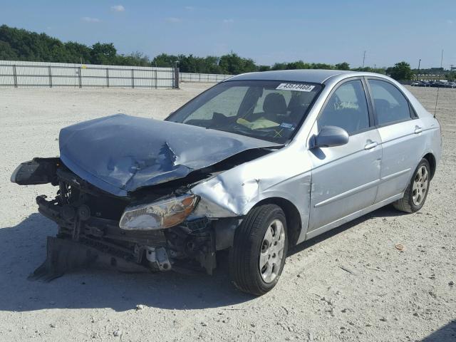 KNAFE121X75380708 - 2007 KIA SPECTRA EX SILVER photo 2