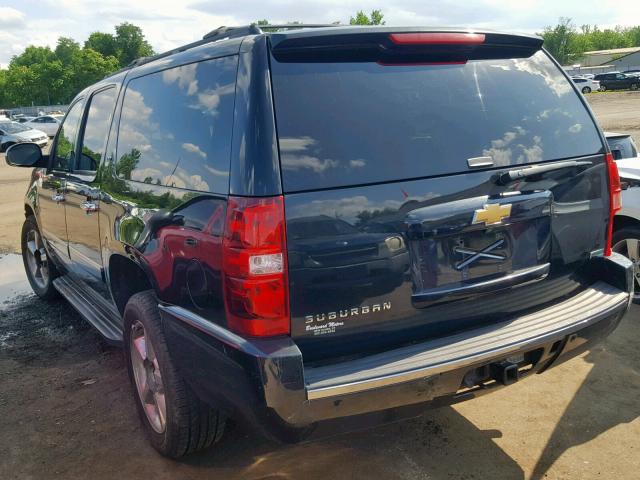 1GNSKKE72CR222373 - 2012 CHEVROLET SUBURBAN K BLACK photo 3