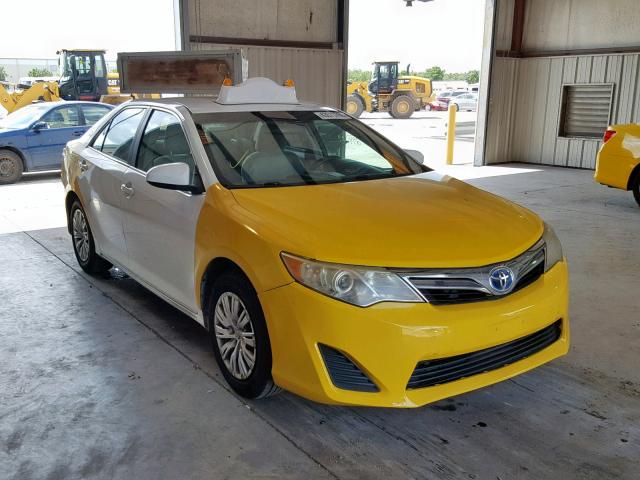 4T1BD1FK7CU024428 - 2012 TOYOTA CAMRY HYBR TWO TONE photo 1