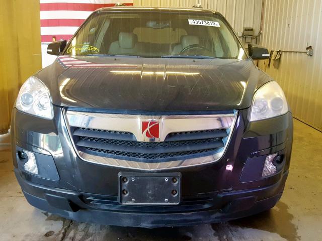 5GZEV23768J222574 - 2008 SATURN OUTLOOK XR შავი ფოტო 9
