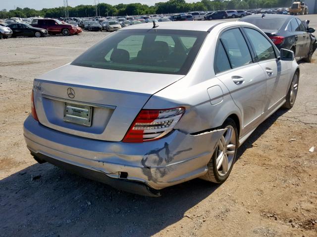 WDDGF4HB7DR285569 - 2013 MERCEDES-BENZ C 250 SILVER photo 4