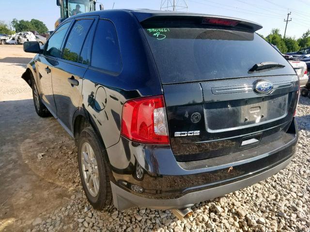 2FMDK3GC2BBA86700 - 2011 FORD EDGE SE BLACK photo 3