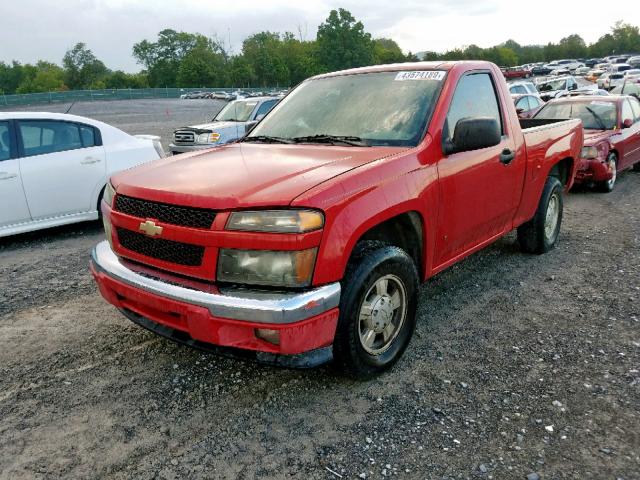 1GCCS148268202295 - 2006 CHEVROLET COLORADO RED photo 2