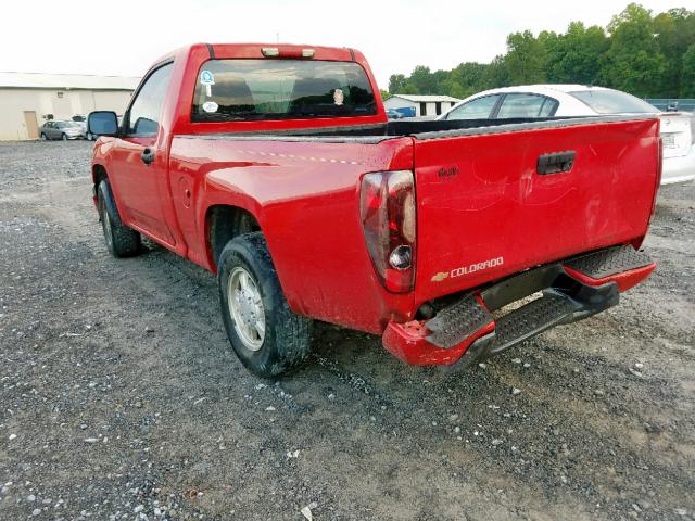 1GCCS148268202295 - 2006 CHEVROLET COLORADO RED photo 3