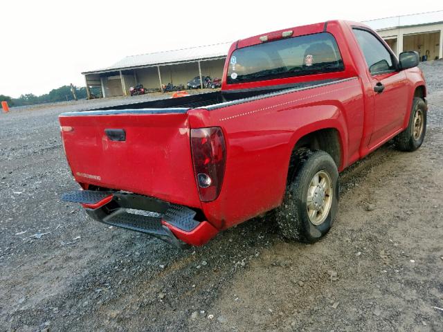 1GCCS148268202295 - 2006 CHEVROLET COLORADO RED photo 4