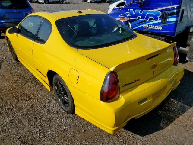 2G1WX12K139450110 - 2003 CHEVROLET MONTE CARL 黄色 照片 3