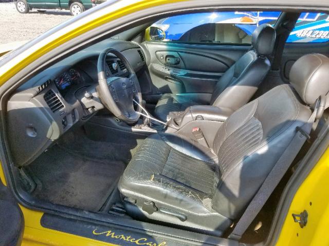 2G1WX12K139450110 - 2003 CHEVROLET MONTE CARL 黄色 照片 5