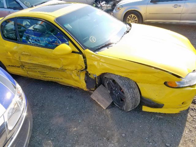 2G1WX12K139450110 - 2003 CHEVROLET MONTE CARL 黄色 照片 9